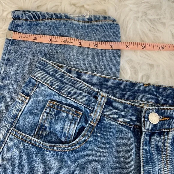 SHEIN Distressed High-Rise Jeans Size Medium (6) - Picture 10 of 10